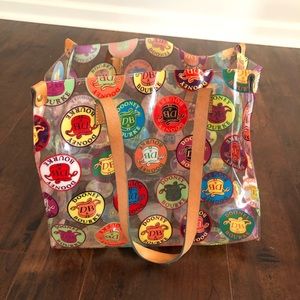 Dooney and Burke Tote with leather straps.
